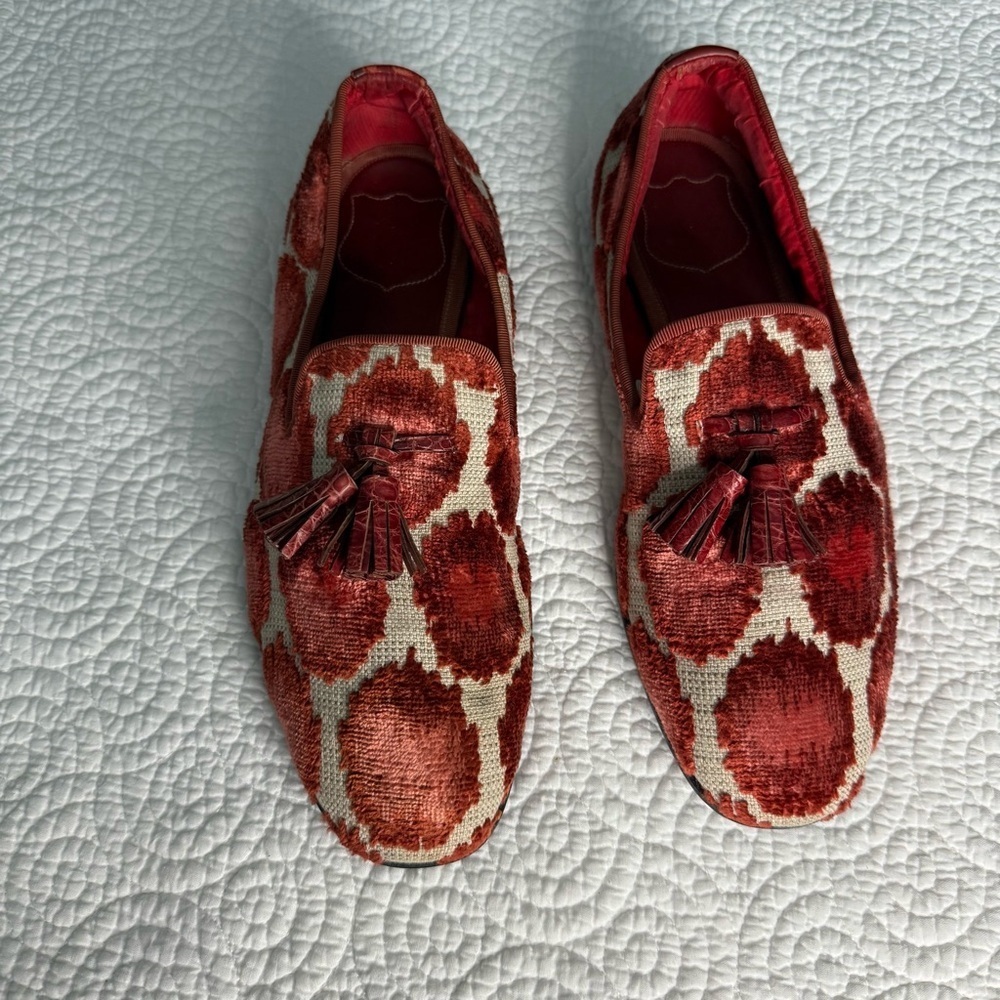 Tom Ford Red and Cream Loafers